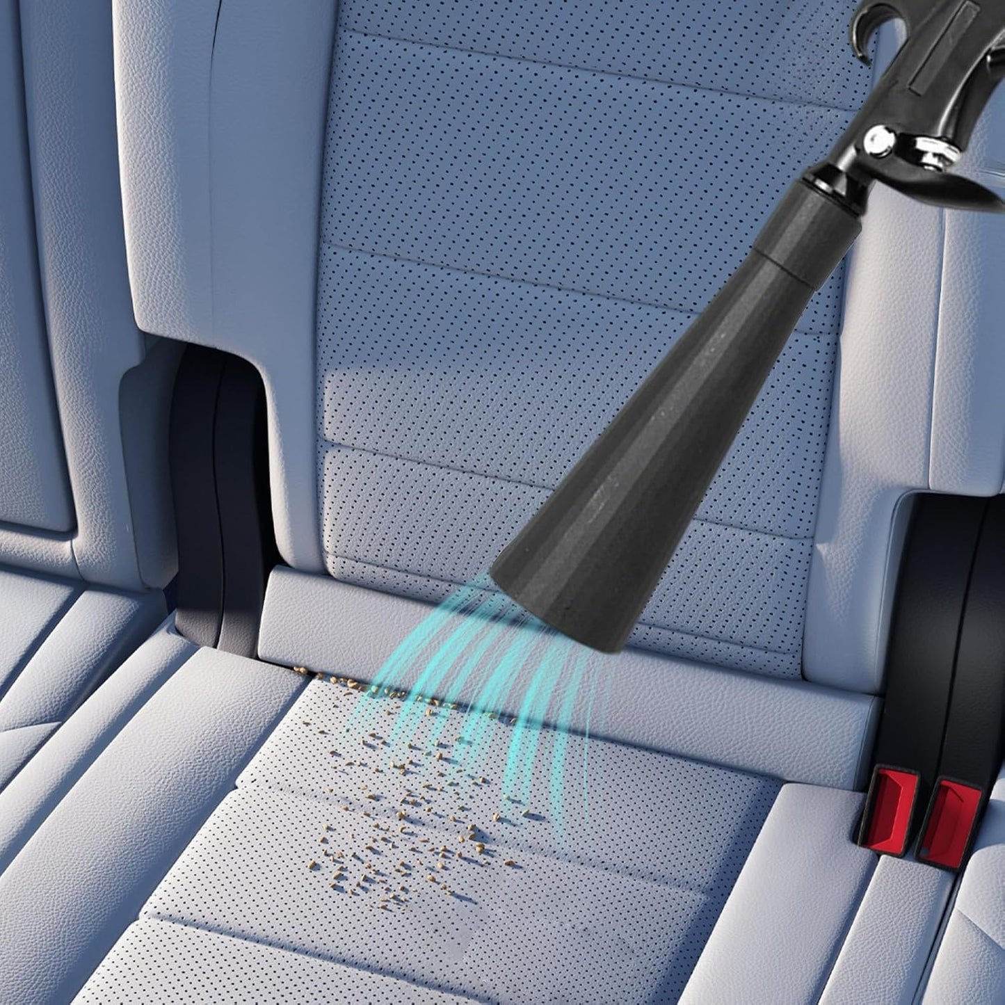 Car Air Blower, Interior Detailing Tool, High-Pressure Dust Remover, 23 x 16 x 14 cm Nozzle Cleaning Attachment, Quick Drying, Ideal for Vehicle Dashboards