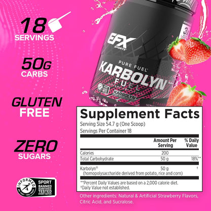 Karbolyn Fuel Performance Carb Strawberry 1kg