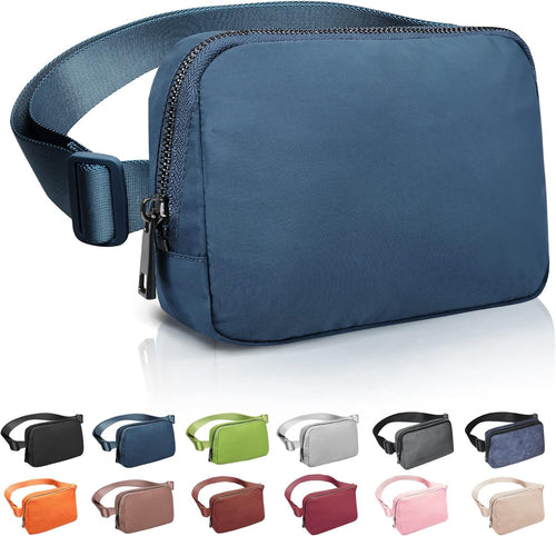ZOMAKE Fanny Pack, Slim Belt Bag Water Resistant Waist for Travel Hiking Running Cycling Outdoor Sports