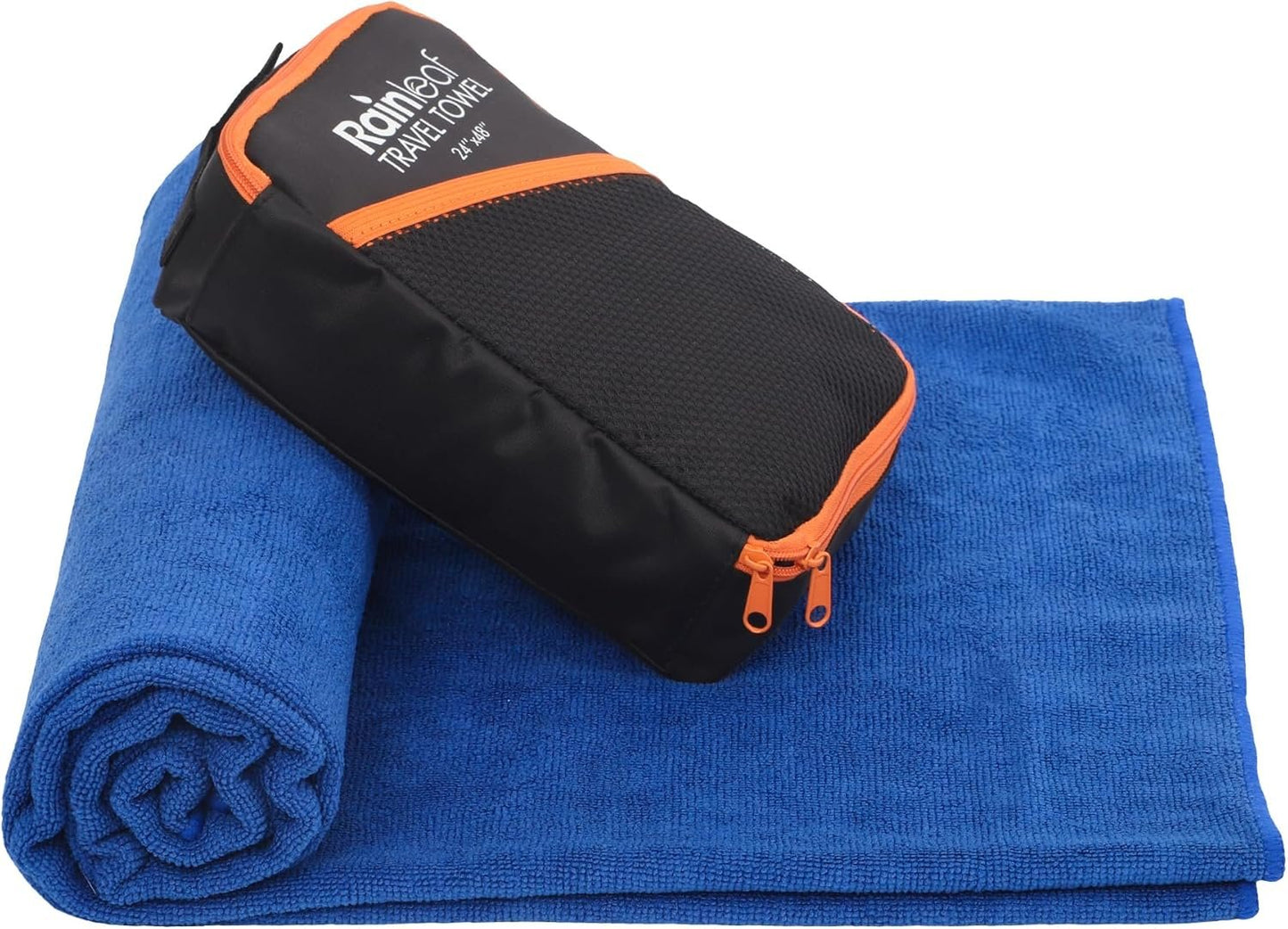Rainleaf Microfiber Travel Towel Quick Dry Swimming Towel Ultra-Compact,Super Absorbent-Blue 34"x60"