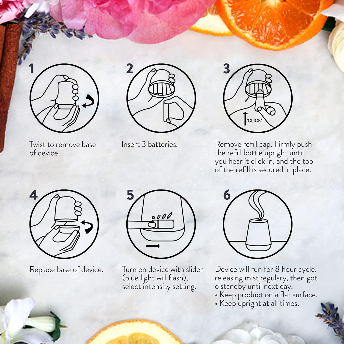Air Wick Essential Oils Diffuser Mist Refill, Mandarin & Sweet Orange, 1ct, Air Freshener