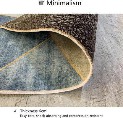 RUGMRZ Tappeto Palestrina Bambini 180 x 220 cm Tappeto Lungo giallo Design moderno della pittura a inchiostro grigio grigio Accessori per il soggiorno indossabili