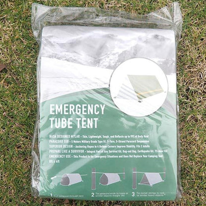 Wilitto Emergency Tent Portable Thermal Blanket Lifesaving Camping Equipment for Emergency Situations Portable Emergency Shelter Green A