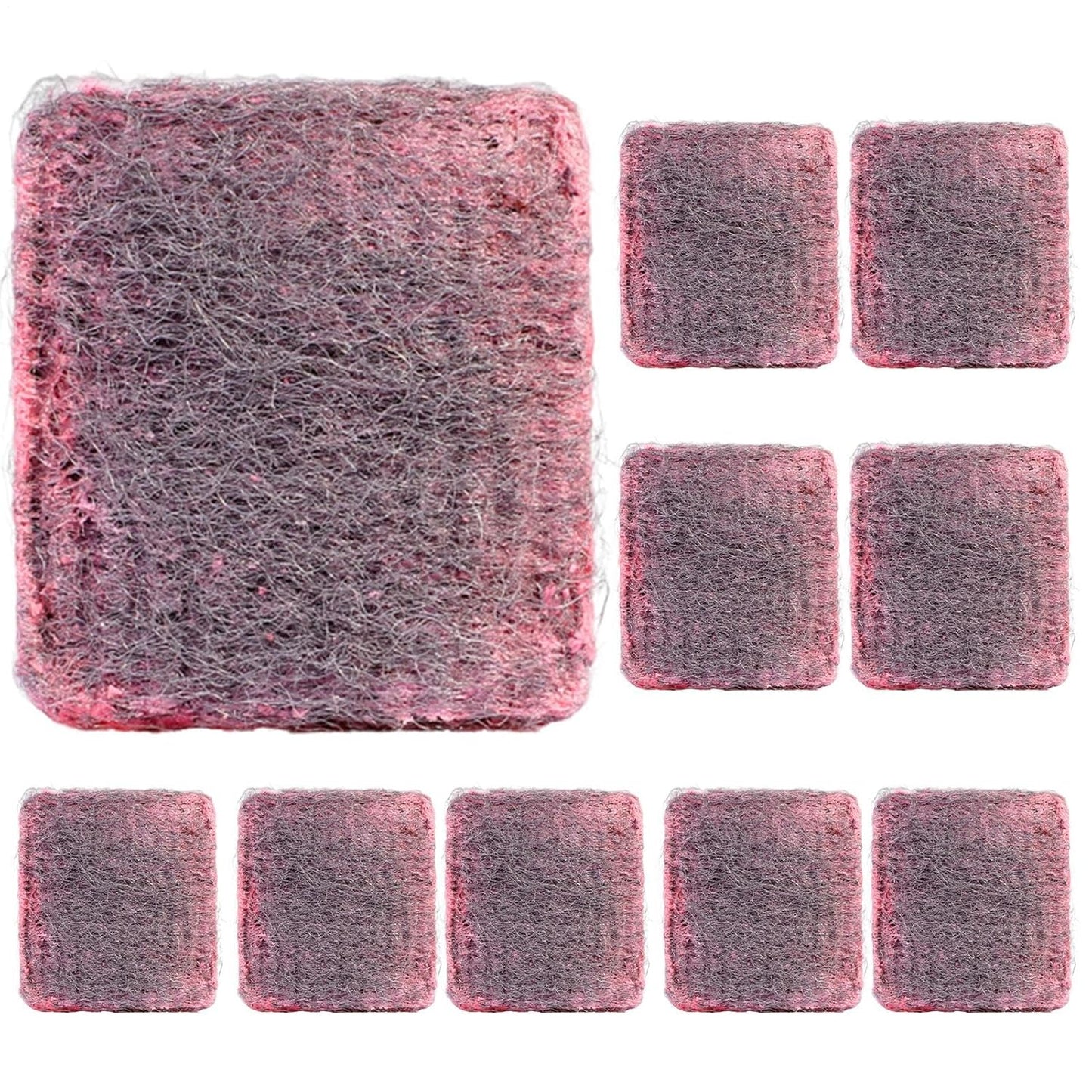 Steel Wire Soap Pad, 10 Pieces Metal Soap Pads, Household Sponges, 2.36 inches Kitchen Dishwashing Supplies, for Washing Pans, Ovens, and Everyday Cleaning Accessories