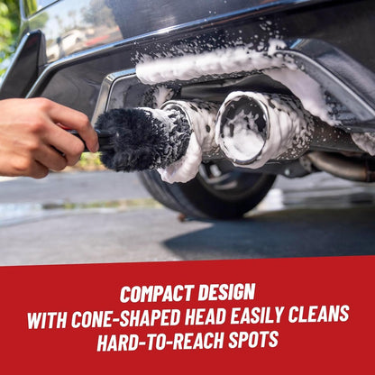 Chemical Guys Gerbil Wheel and Rim Brush, Safe for Exhaust, Tires, Rims, Engine Bays, & More