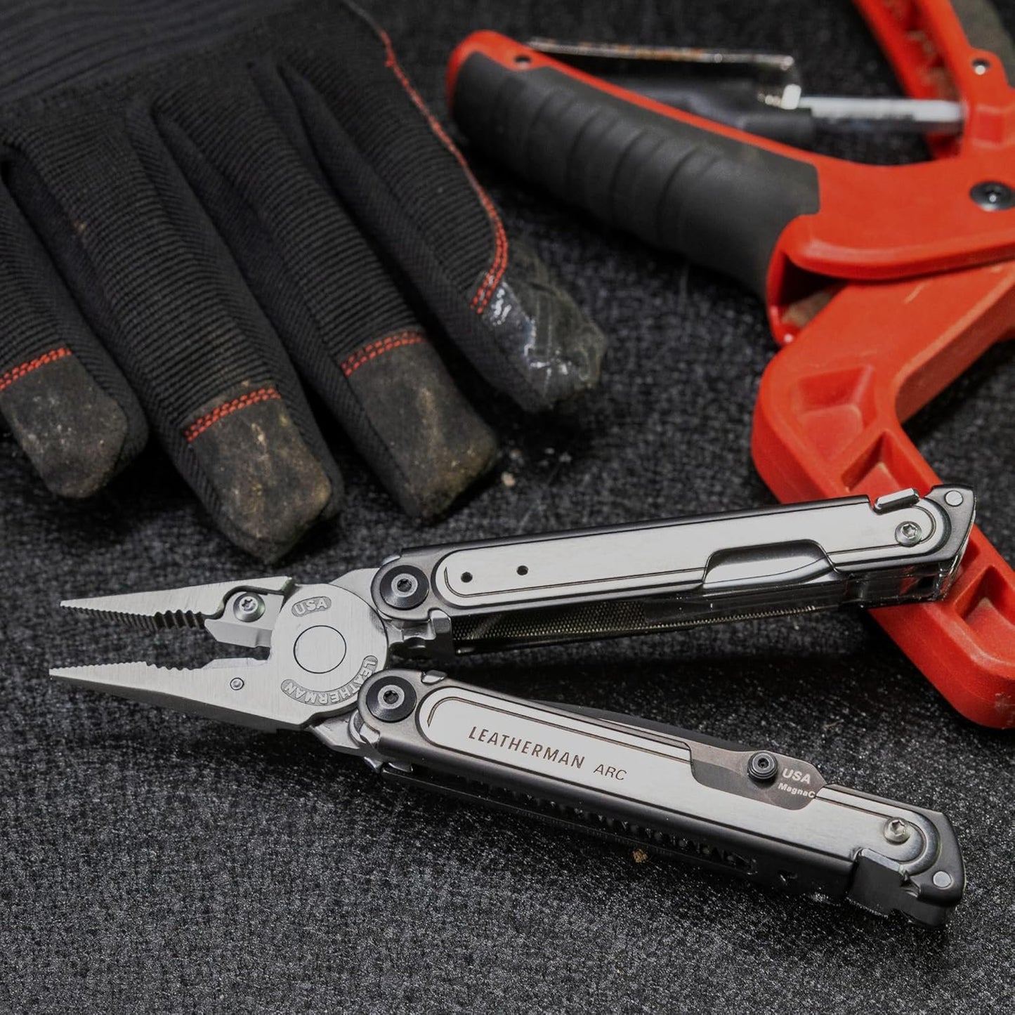 LEATHERMAN, ARC, 20-in-1 Multi-Tool for Outdoors, Camping, Home & Work, with Premium MagnaCut Steel Knife Blade, Made in The USA, Black DLC & Stainless Steel, Arc