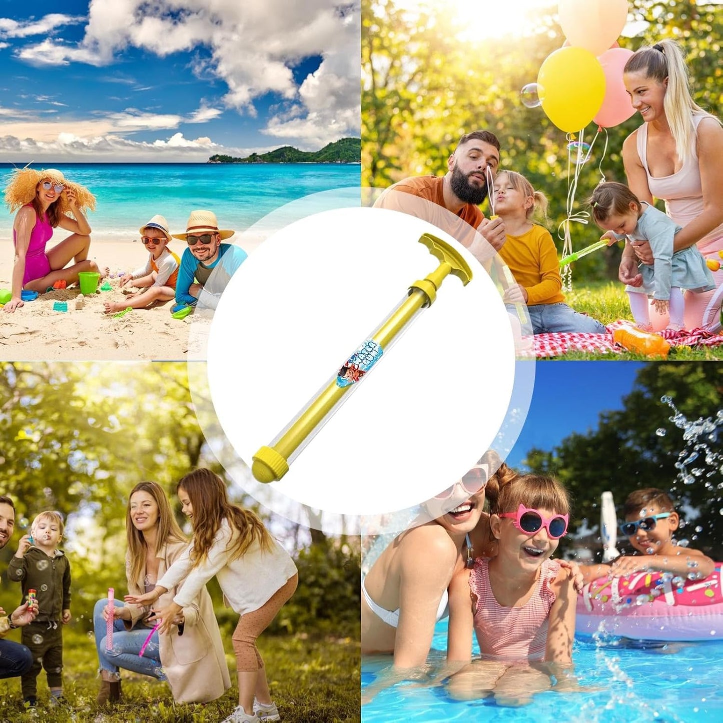 Iouyjiu Water Toy Sprinkler, Lightweight Interactive Spray Fountain, Parent Child Outdoor Play, Fun Cooling Splash Pad for Backyard, Beach, Park, Festival