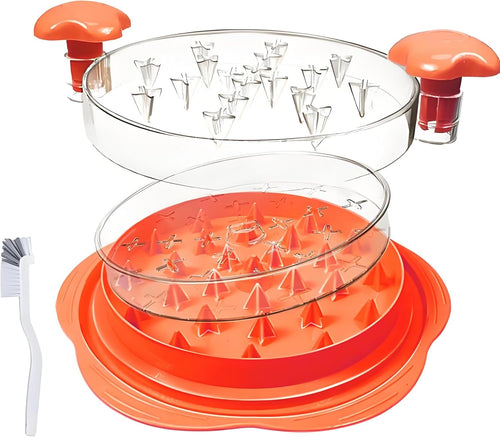 Chicken Shredder - Meat Shredder Twist Tool Manual Cutter for Chicken, Pork, Beef, Ergonomic, Easy to Clean, Kitchen Accessories Dishwasher Safe, Shredding Chicken and Meat Prep (Orange)