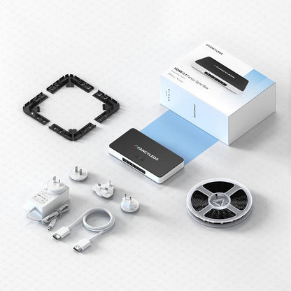 Fancyleds HDMI 2.1 Fancy Sync Box Streaming Media Player Syncing Device; 4K 120Hz, HDR, Movies Supported (for 70" to 95" TVs)