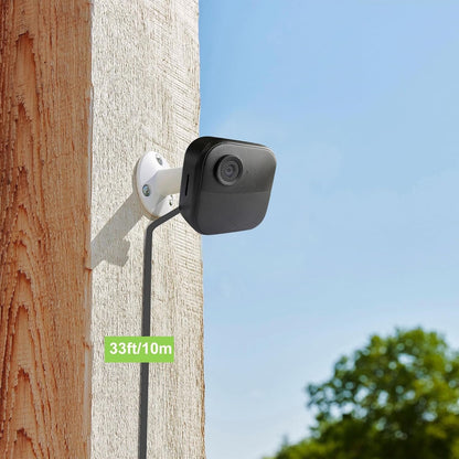 Uogw 3Pack 33ft/10m Power Cable and Adapter Compatible with Blink Outdoor 4 (4th Gen)/Blink (3rd Gen) XT3/Blink XT2/XT,Weatherproof Outdoor Charging Power Cord,Flat Extension Cable for Blink Camera