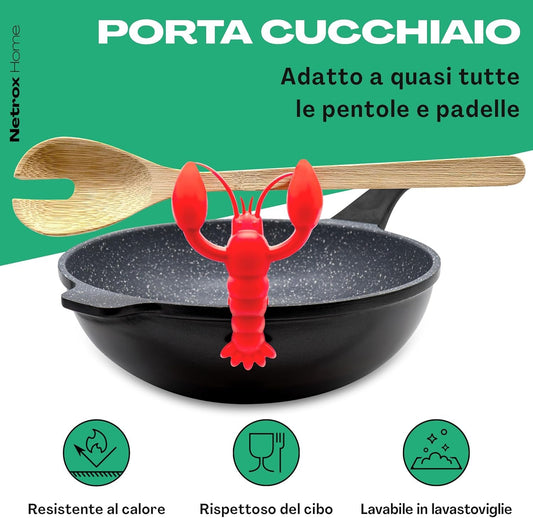 Netrox - Kitchen Ladle Holder - BFA Free for Food and Heat Resistant up to 230 °C - Fun Gift - Mestoo Utensil Rest Otti Spatula Stani Special Spoon Holders Gadget Spoon