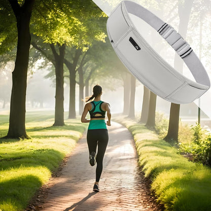 Running Phone Belt, Breathable Fanny Bag, 18,9 x 3,93 in Workout Gear, Adjustable Fit Fitness Waist Pouch, Water Bottle Holder for Athletes, Adventurers, Esercizio, grigio, Se référer au descriptif,