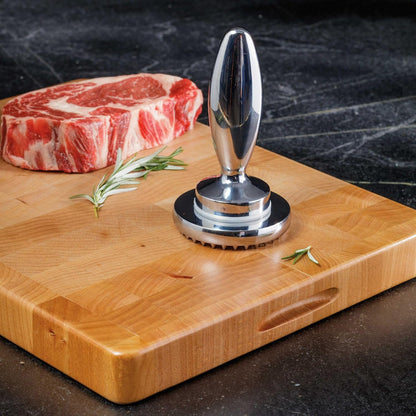 Reversible Meat Tenderizer and Pounder Commerical Dual Sided Meat Tenderizer Mallet Marinating Prep Tool