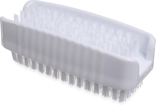 SPARTA 3623900 Plastic Hand Brush, Nail Brush with Polypropylene Bristles for Kitchens, Homes, Restaurants, 3.5 Inches, White, Dual Sided