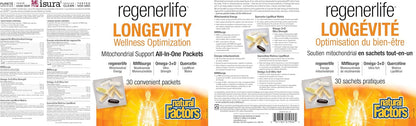 Natural Factors Regenerlife Longevity Wellness Optimization,