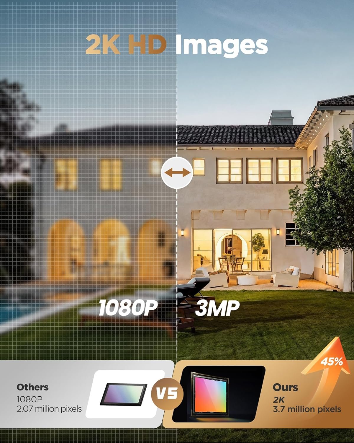 Security Cameras Wireless Outdoor Battery: 2K WiFi Camera Indoor for Home Security System - CCTV Camera Waterproof Night Vision Camaras de Seguridad para Casa Inalambricas