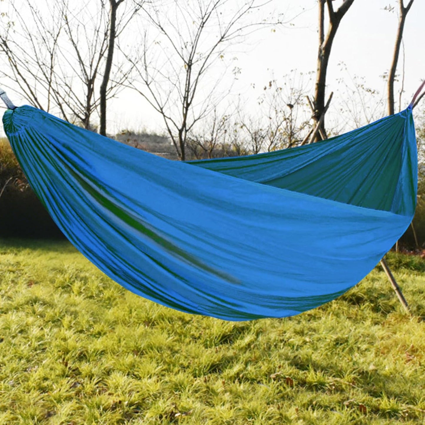 Hammock for Camping,Folding Travel Hammock Camping Supplies | Portable Outdoor Gear with 2 Tree Straps & Bag, Travel Accessories Survival Gear for Hiking