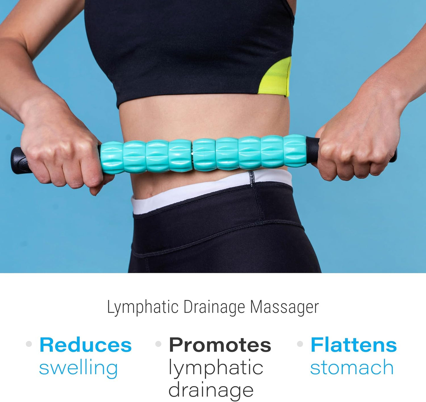 Liposuction Massager Roller for Lymphatic Massage and Drainage I Post Surgery Recovery After 360 Lipo, Tummy Tuck, BBL I Works with lipofoam, Foam Pads, Compression Garment, Pillow, Faja by Bruizex
