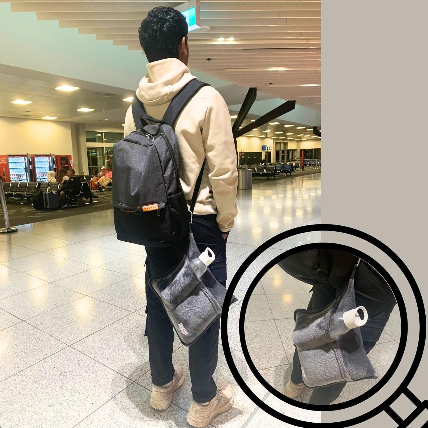 Travel Blanket Airplane Compact with Bag - Packable 2 in 1 Pillow and Blankets Set - Flight Organizer & Travel Essentials with Luggage Sleeve Pockets & Backpack Clip - for Plane, Car, Camping & Home!