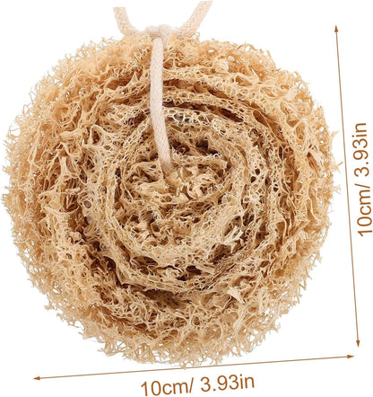 SAFIGLE 1set Natural Loofah Dish Sponge Soft Lightweight Multi Functional Kitchen Scrubber for 4pcs