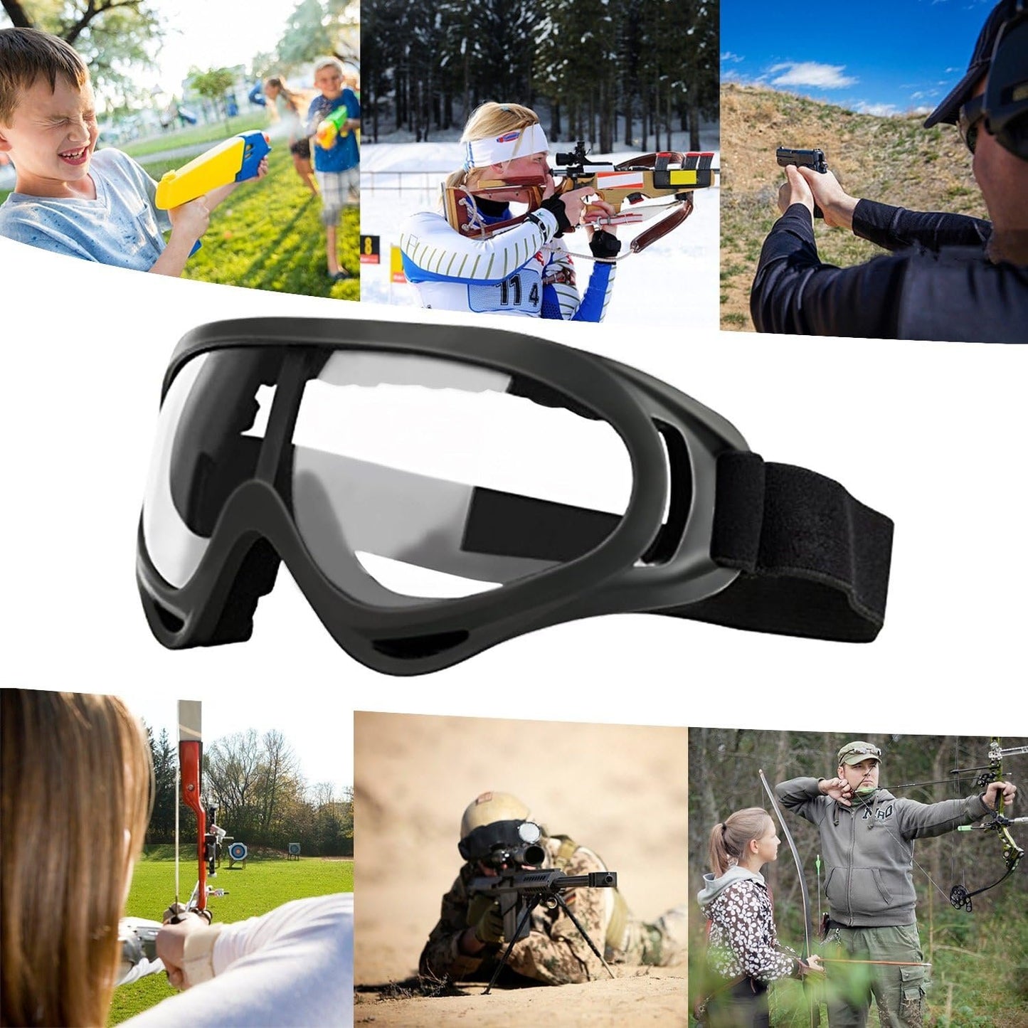 2 Pack Children's Safety Glasses with Anti Fog and UV Protection Perfect for Foam Blasters Gun
