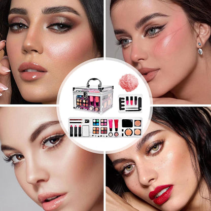 Beginner Makeup Kit Adults, Complete Makeup Set Women, Professionals Beauty Tools, with Cosmetic Bags, Faces Accessories, Beauty Items for Beginners