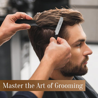 Facón Professional Hair Styling Thinning Texturizing Cutting Faether Razor + 10 Replacement Blades
