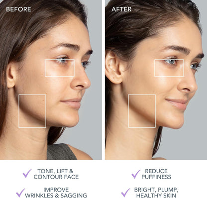 FOREO BEAR 2 Advanced Lifting & Toning Microcurrent Facial Device - Anti Aging Face Sculpting Tool - Instant Face Lift - Firm & Contour - Non-Invasive Skin Care Tools - Lavender