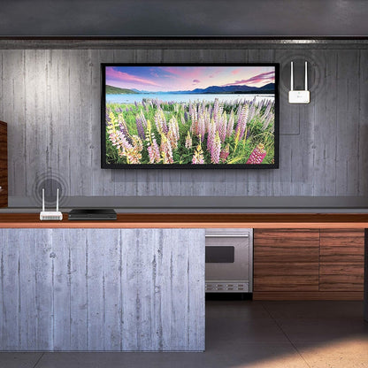 j5create Wireless Display HDMI Extender Full HD 1080p 60fps Transmitter and Receiver with IR Remote Control, 200ft Transmission, Ultra-Low Latency, for Home/Office/Church (JVAW53)