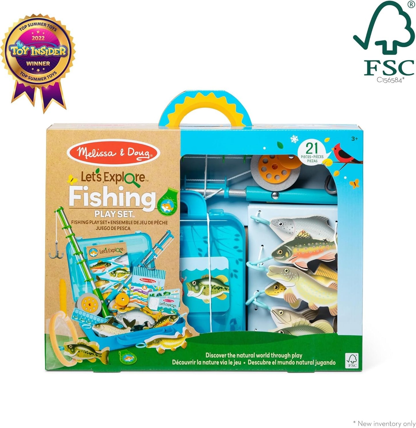 Melissa & Doug Let’s Explore Fishing Play Set – 21 Pieces