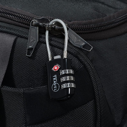TSA Approved Combination Code Luggage Travel Lock (3 Pack) - Ideal for Luggage Suitcase, Backpacks, School lockers, Gym lockers and More