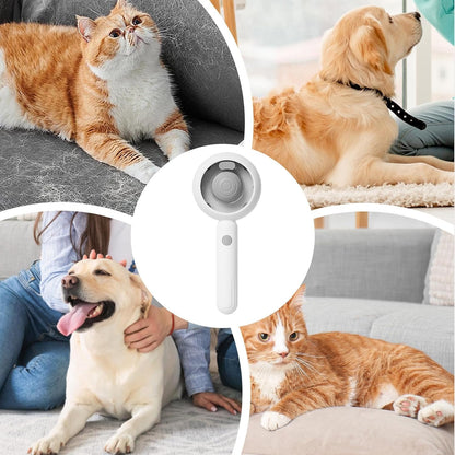 Shedding Cat Brush, Dog Grooming Brush, 7.8x3.35x2.05 Inches Sturdy & Built in Spray Function, Puppy Comb With Own Cleaning Button for All Pets This Hygiene Tool is a Must Have