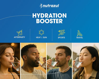 Nutrazul Hydration Booster | Supports Rapid Hydration | Electrolyte Enriched Mix | No Artificial Sweeteners | Acai Berry Flavour| Vegan, Gluten-Free, Non-GMO | 90 Sticks