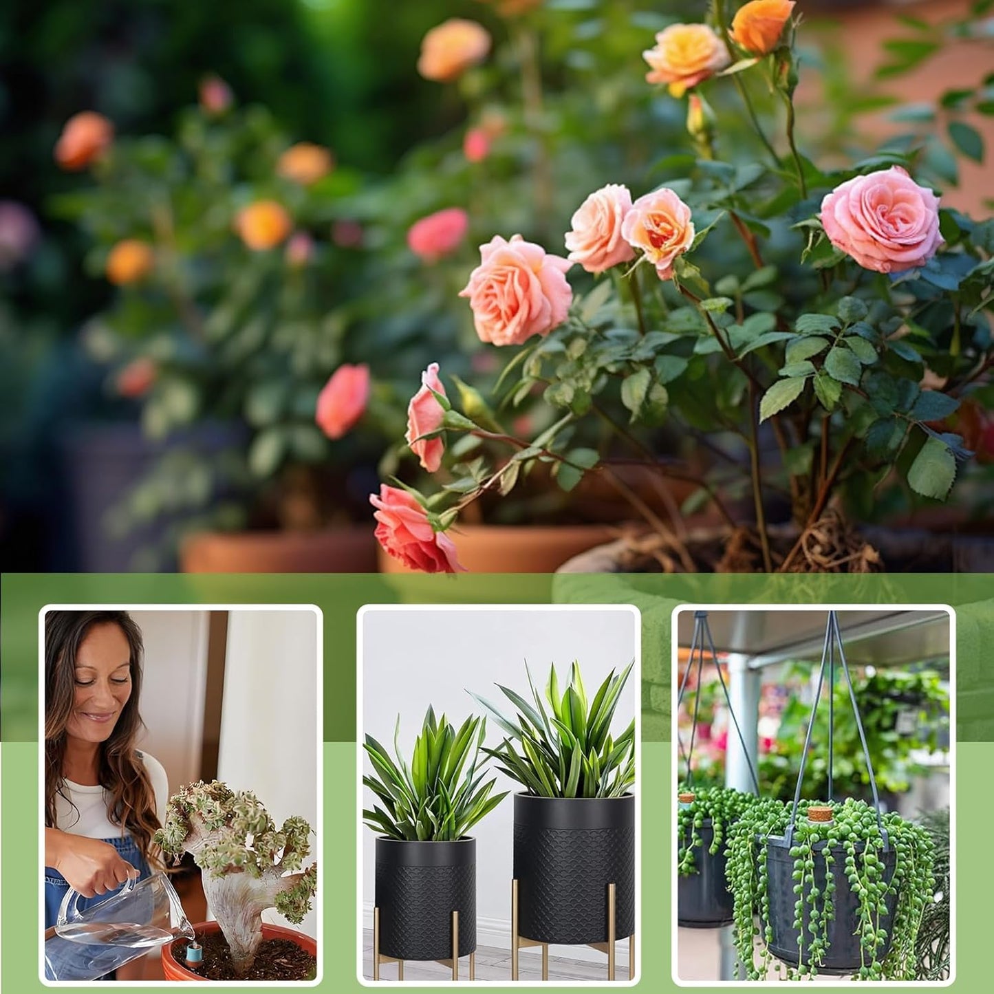 Plant Watering Globes, 4 Pack Terracotta Pots Self Watering Pots, Slow Release Olla Watering Pots While Away - Self Watering Spikes for Indoor & Outdoor Plants with Easy Top Refill System