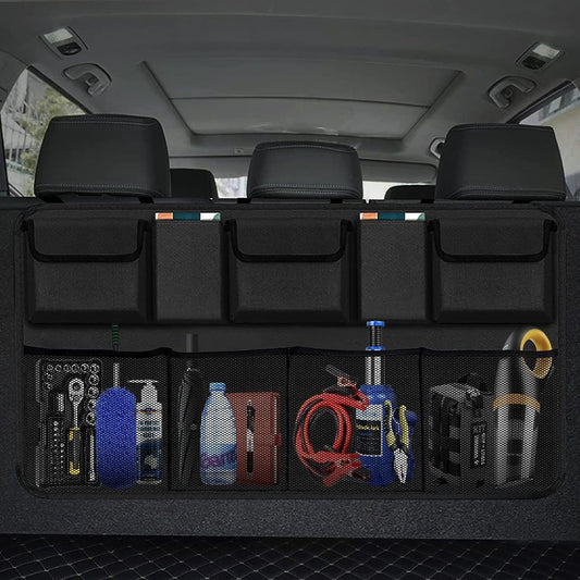 Car Trunk Organizer, Backseat Hanging Organizer with 9 Large Storage Bag -Trunk Organizer for SUV,Truck,Van-Free Your Trunk Space (9bag)