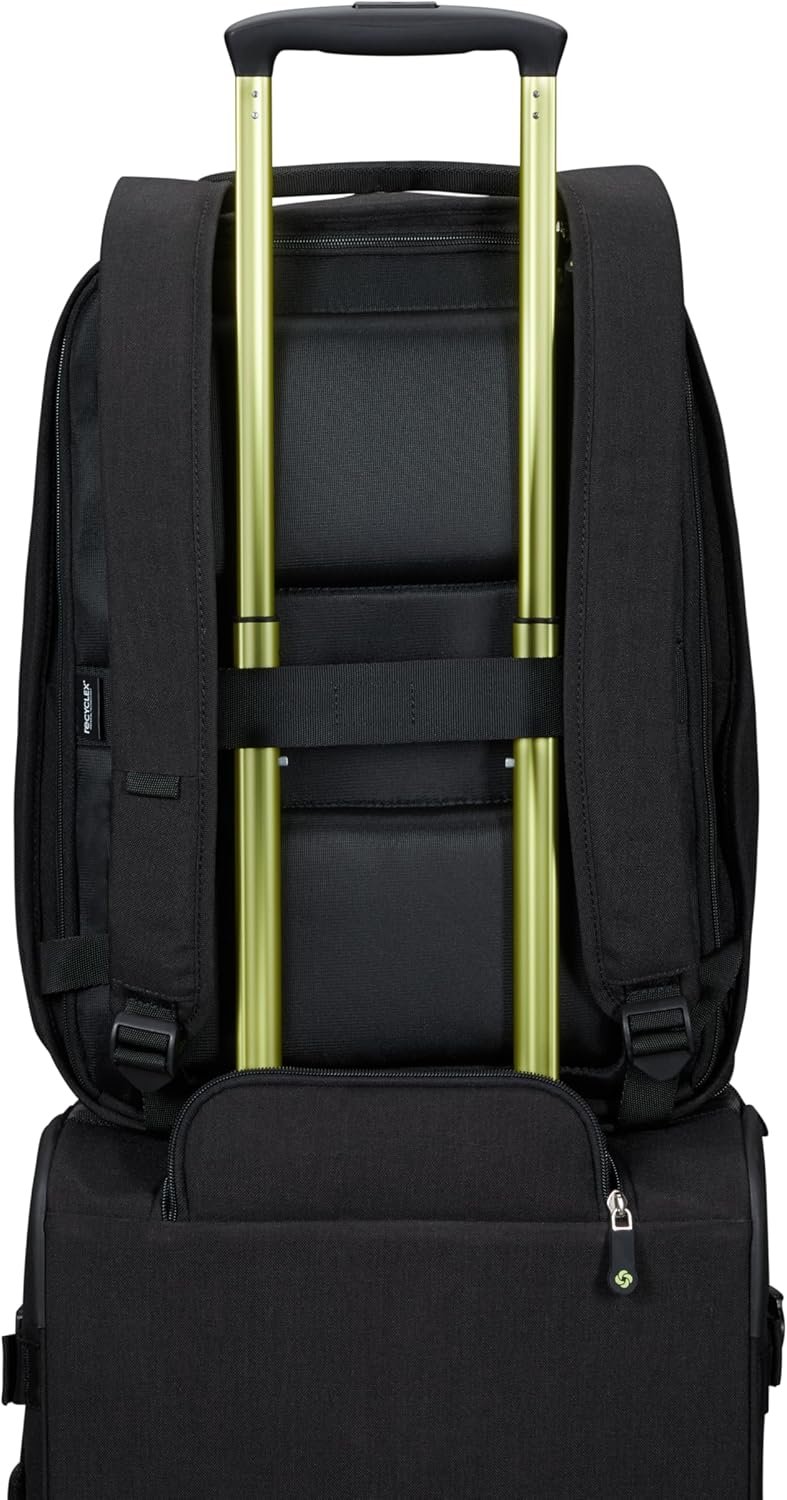 Samsonite Securipak Laptop Backpack, Black Steel, Travel Backpack 15.6" EXP