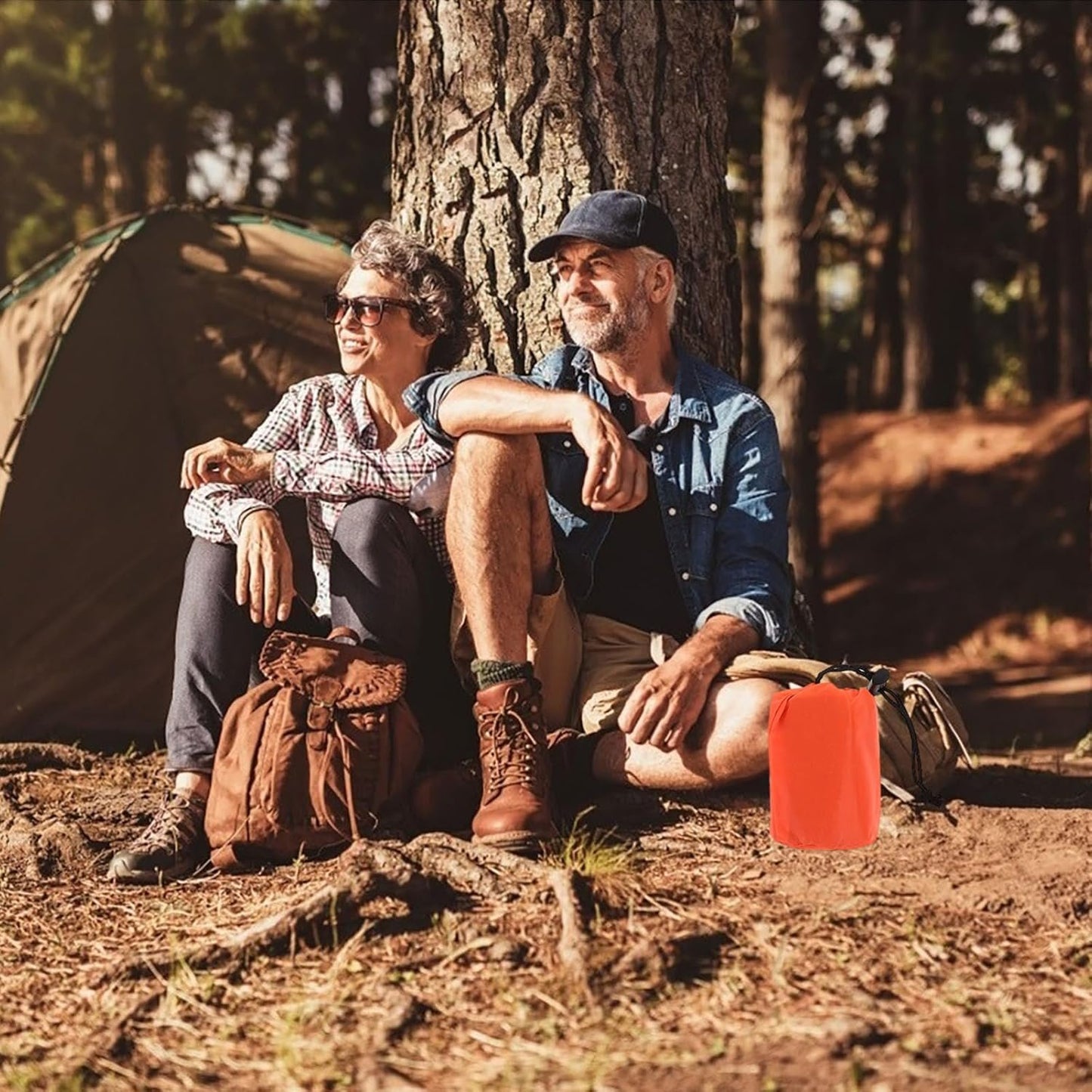 TOKIDNY Emergency Survival Blanket Tent Compact Portable Survival Sleeping Bag Camping Blanket 3 Pack Waterproof for Hiking Outdoor Gear