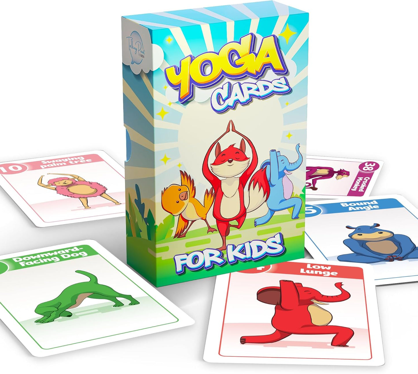 Yoga Pose and Breathing Exercise Cards for Kids - Promote Mindfulness, Meditation, and Self Care for Children - Fun Preschool Game with Easy to Read Steps - Teach Kids Mindfulness Tools Through Yoga