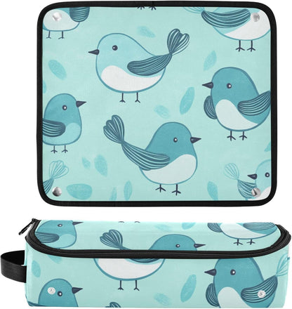 Foiosoh Borsa da viaggio per attrezzi da capelli con tappetino rimovibile resistente al calore, custodia da viaggio portatile per straigheners, ferro arricciacapelli, asciugacapelli, motivo con