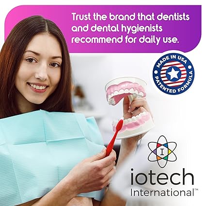 ioRinse Ready-to-Use (RTU) Mouthwash for Fresher Breath, Halitosis Relief, Alcohol-Free, Fluoride-Free and a Professional Clean, Original ioRinse RTU Mouth Wash, Zero Alcohol - Soft Mint Flavor, 1L