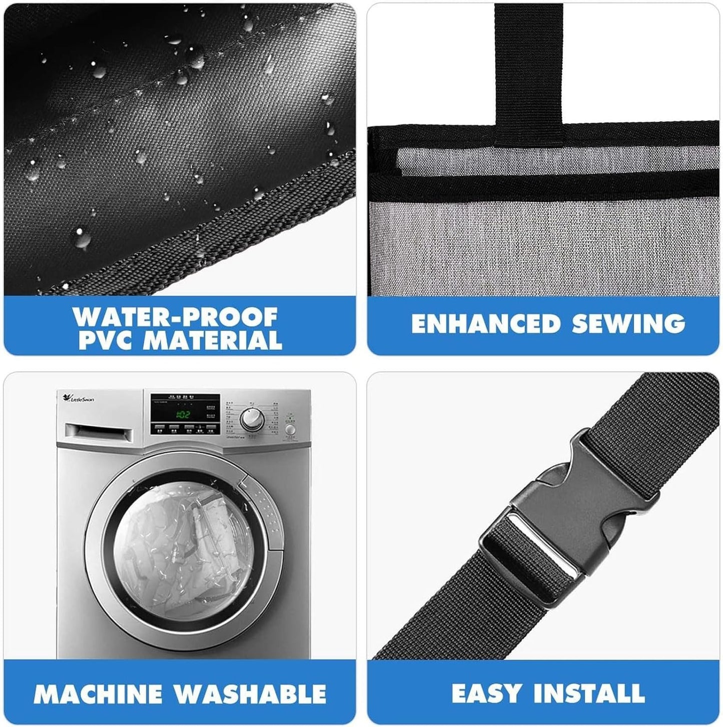 Large Capacity Car Trunk Suspension Organization Storage Bag - Waterproof, Detachable & Foldable - Suitable for SUVs and Jeeps - 7 Pockets - Gray & Black - Durable Oxford Cloth (Grey)