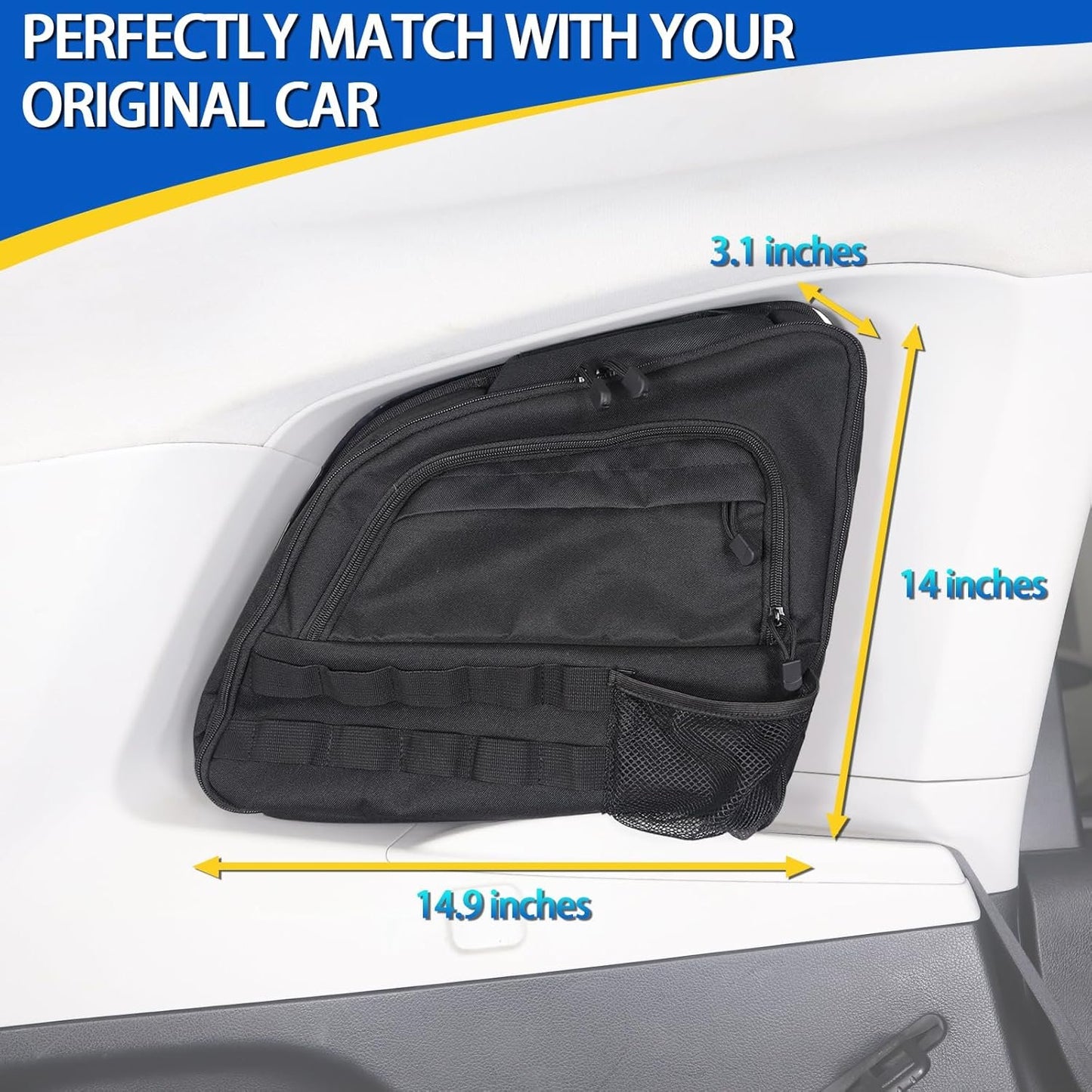 Rear Trunk Storage Organizer Box Compatible with Subaru Forester 2013-2018, Rear Left Window Storage Bag, Car Interior Accessories(Left Side)