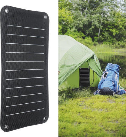 Tyenaza Solar Panel Charger, Outdoor Solar Power Charger ETFE Portable USB Solars Battery Chargers 5V Output for Camera, Water Pump, Small Fan, Power Bank