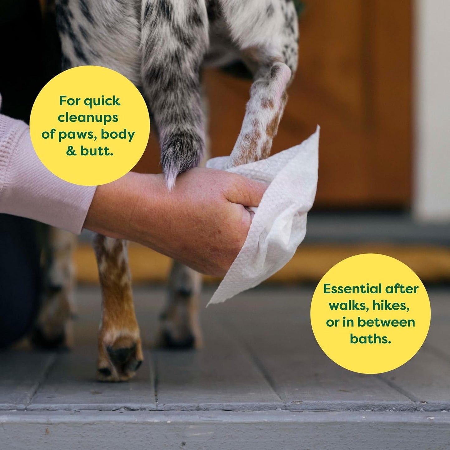 Earth Rated (A Canadian Company) Dog Grooming Wipes, Hypoallergenic, Cleaning and Hydrating, for Paws, Body and Butt, Lavender Scented, 400 Count