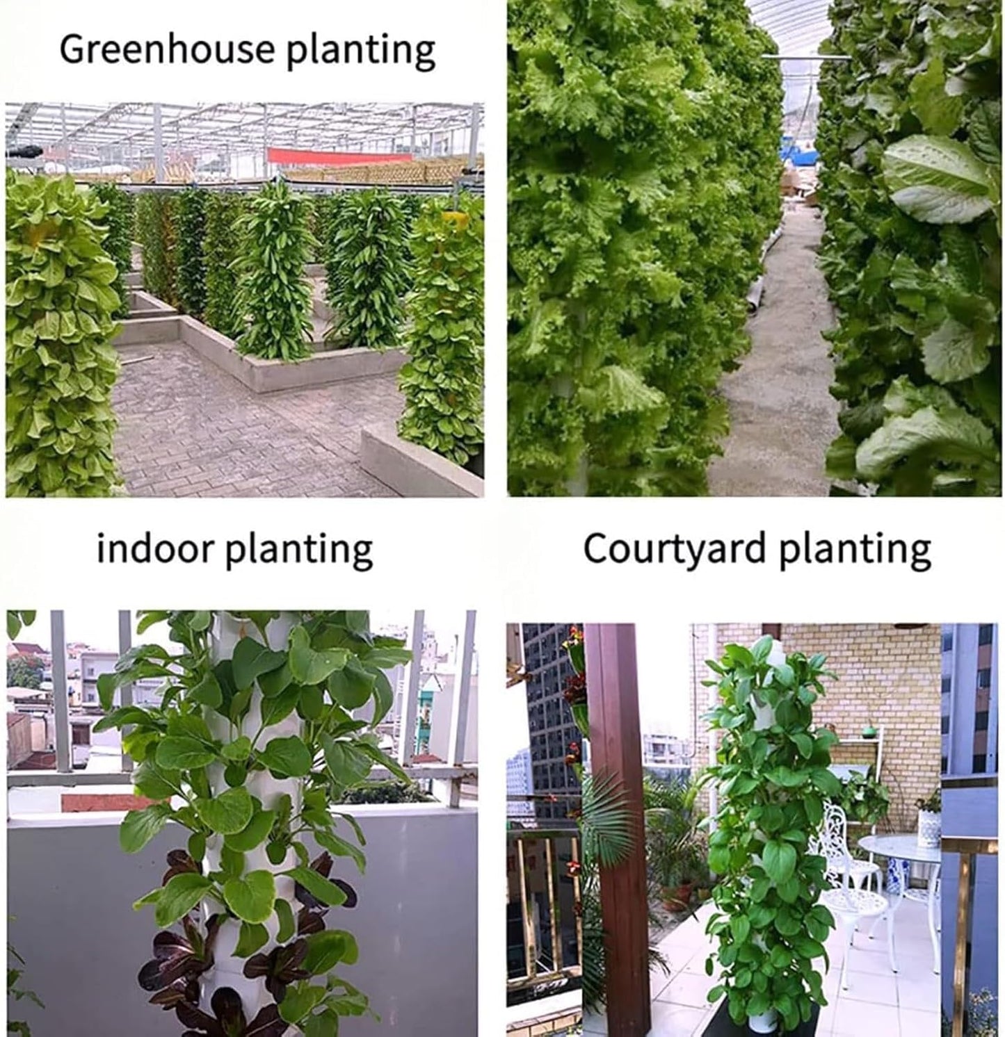 FXNFXLA Torre idroponica 2025, Kit per Sistema di Coltivazione idroponica Verticale con Pompa dell'Acqua, Timer, irrigazione Intelligente, per Erbe aromatiche, Frutta e Verdura