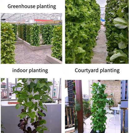FXNFXLA Torre idroponica 2025, Kit per Sistema di Coltivazione idroponica Verticale con Pompa dell'Acqua, Timer, irrigazione Intelligente, per Erbe aromatiche, Frutta e Verdura