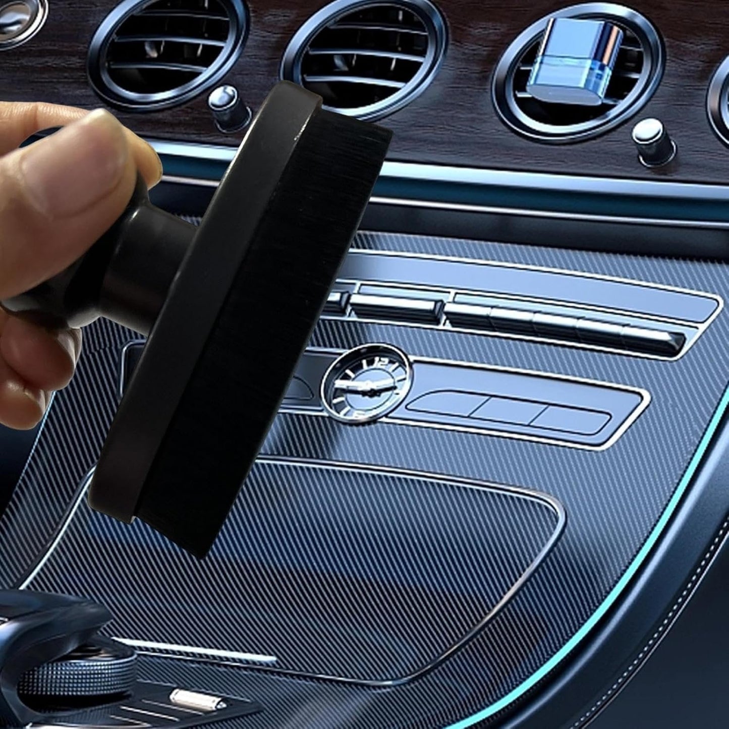 Car Dust Removal Brush, Interior Dust Cleaning Brushes, Vehicle Polishing Supplies for, Pickups, Rvs, Trucks, Minivans, Sedans, Auto Detailing Tool, Dashboard Vent Maintenance