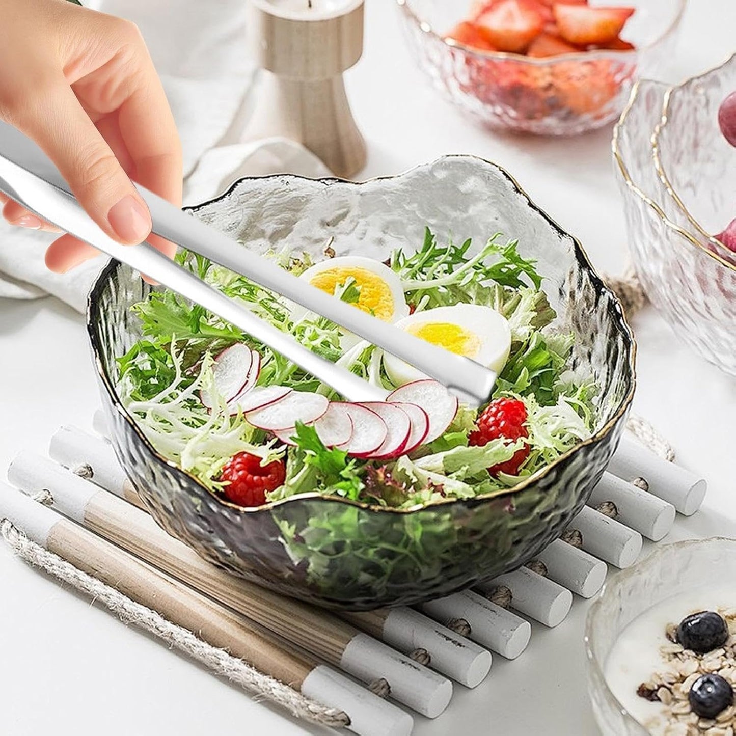 Egg Lacing Tool - Egg Chalaza Removal Tool | Eggshell Fragment Removal Utensil | Egg Chalaza Remover | Kitchen Tool | Stainless Steel Egg Chalaza Membrane Removal Tool for Chefs and Bakers
