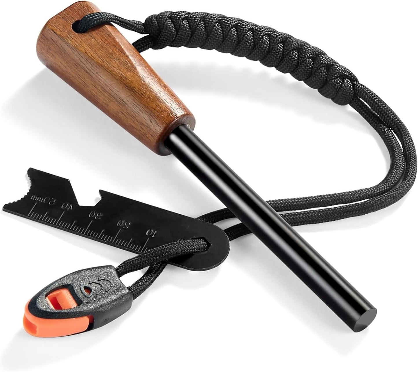 Fire Starter Survival Tool,Flint Fire Starter for Camping and Hiking,Survival Fire Starter,Camping Waterproof Lighter,Flint and Steel Fire Starter Kit for Your Hiking