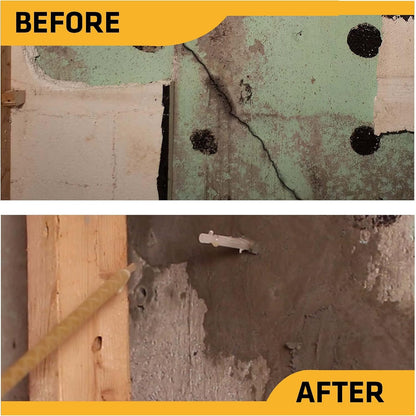 SIKA - Foundation repair - SikaFix Kit - Concrete grey - Injection kit to repair and waterproof cracked foundations - 3-part mortar, injection Ts and grout